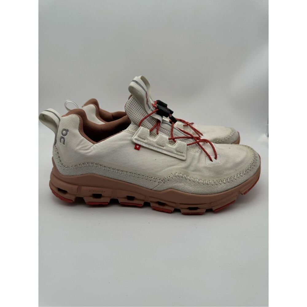 ON CLOUDAWAY ICE/CHILI RED GREY WHITE RUNNING SHOES Women’s 10